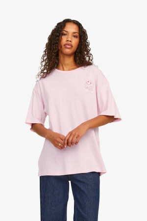 JJXX Jxjade Loose Kadın Pembe T-Shirt 12256036-PinkLady - 1