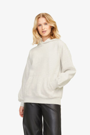 JJXX Jxjasmin Kadın Bej Sweatshirt 12262475-WhiteMelange - 1