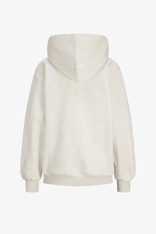 JJXX Jxjasmin Kadın Bej Sweatshirt 12262475-WhiteMelange - 4