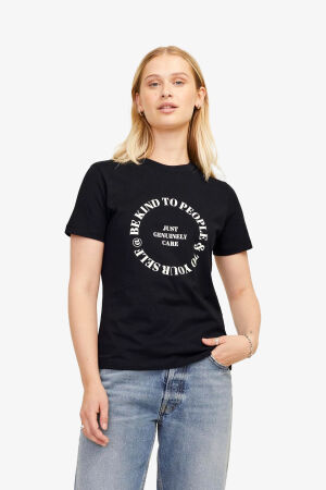 JJXX Jxjulie Reg Kadın Siyah T-Shirt 12267110-Black - 1