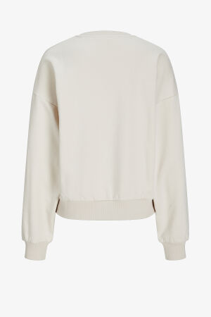 JJXX Jxmerle Kadın Bej Sweatshirt 12260608-Moonbeam - 5