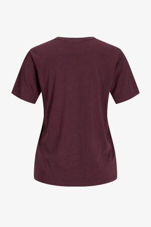 JJXX Jxmerle Kadın Bordo T-Shirt 12260607-Sassafras - 6