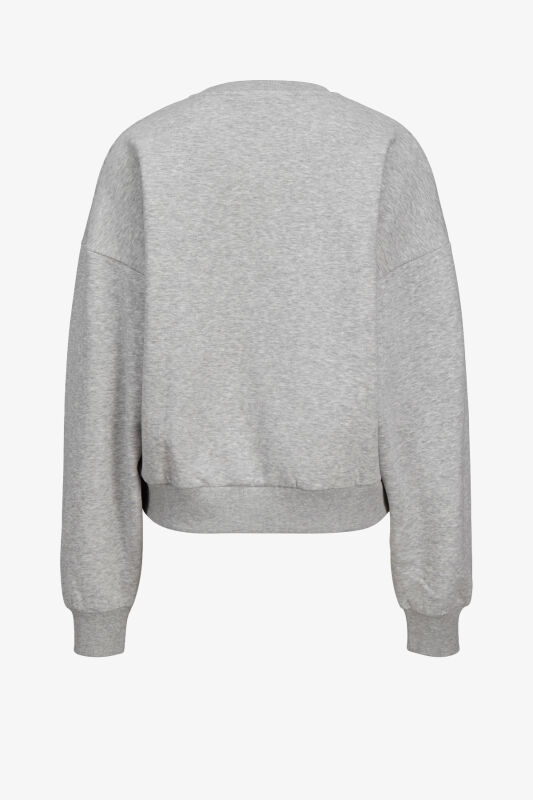 JJXX Jxmerle Kadın Gri Sweatshirt 12260608-LightGreyMelange - 5