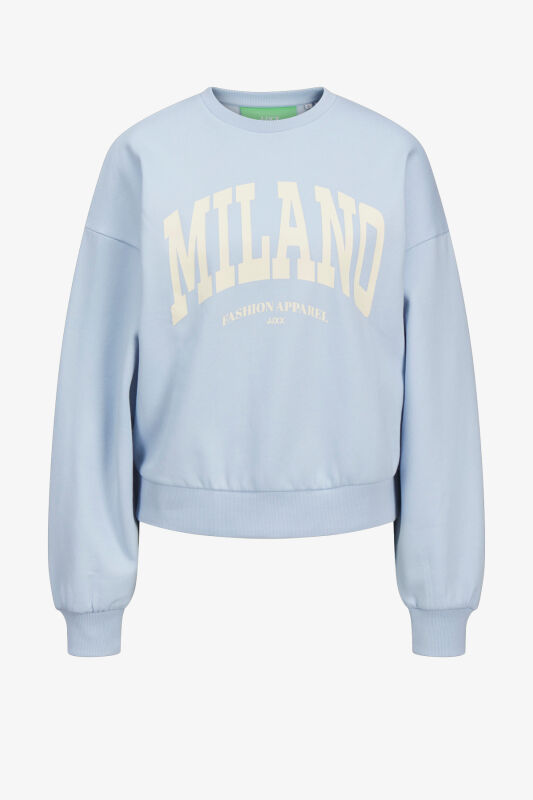 JJXX Jxmerle Kadın Mavi Sweatshirt 12260608-Skyway - 3