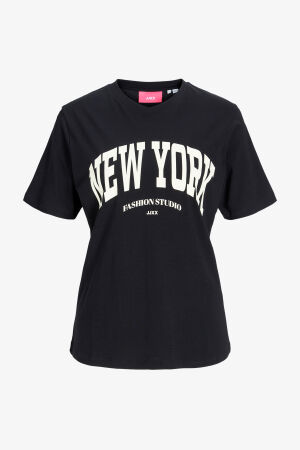 JJXX Jxmerle Kadın Siyah T-Shirt 12260607-Black - 3