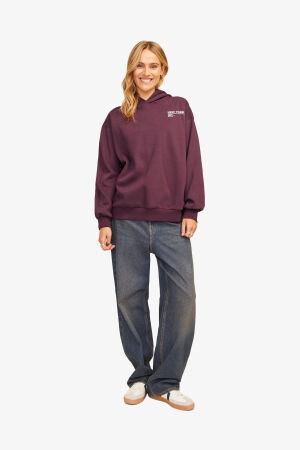 JJXX Jxnelly Kadın Bordo Sweatshirt 12260618-Sassafras - 2