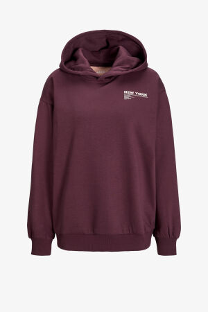 JJXX Jxnelly Kadın Bordo Sweatshirt 12260618-Sassafras - 3