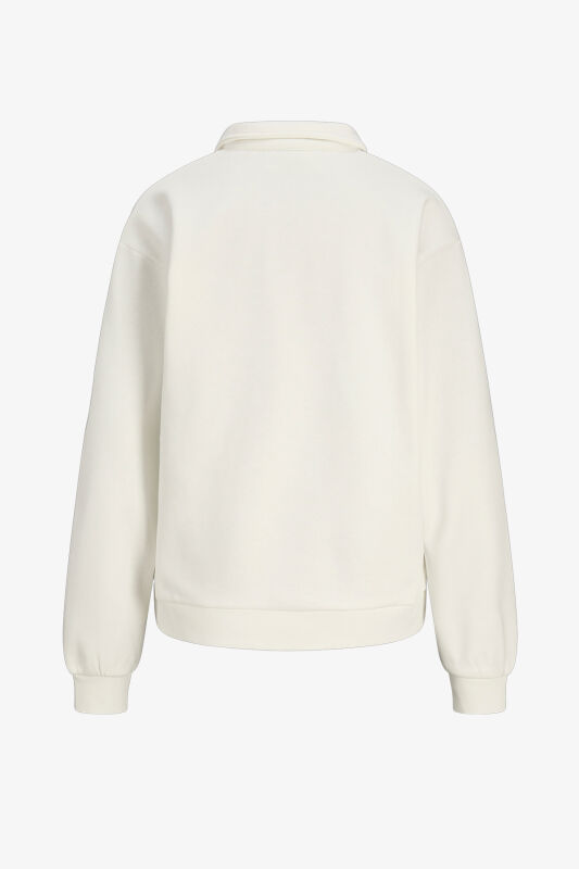 JJXX Jxpallas Kadın Beyaz Sweatshirt 12262669-BlancdeBlanc - 4