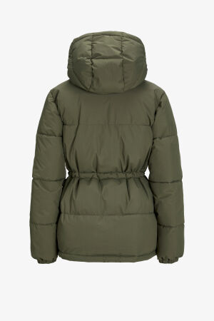 JJXX Jxworld Puffer Kadın Yeşil Mont 12266907-DustyOlive - 6