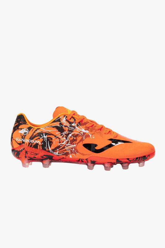 Joma Super Copa 2408 Naranja Negro Fırm Ground Erkek Turuncu Krampon (Çim Zemin) SUPS2408FG - 1