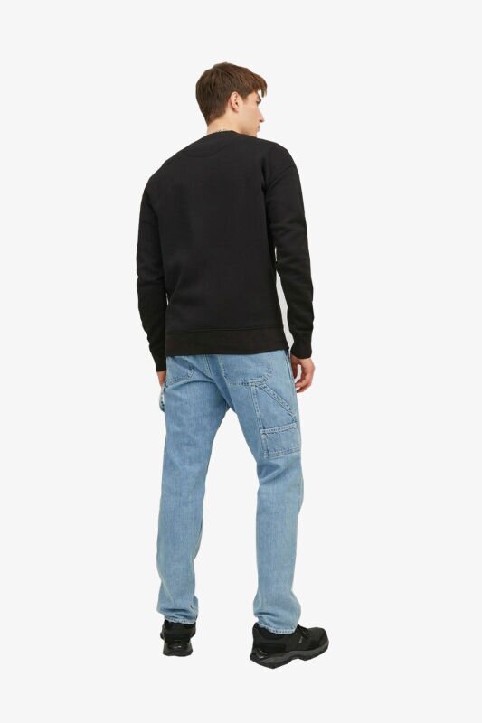 Jack & Jones Jorvesterbro Erkek Siyah Sweatshirt 12241694-Black - 3