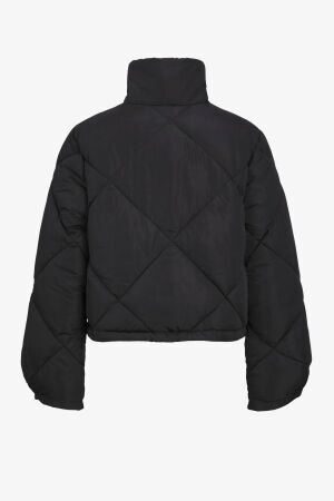 JJXX Jxunit Short Quilted Jacket Otw Kadın Siyah Mont 12236457-Black - 4