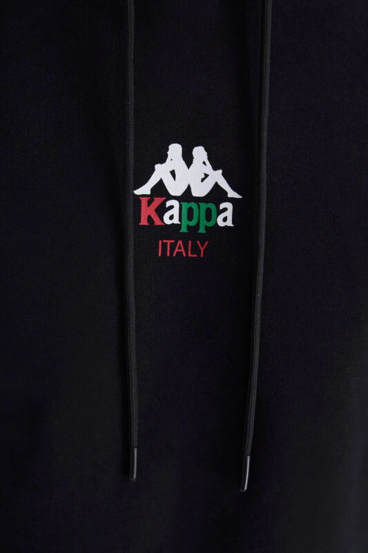 Kappa Authentic Italy Erkek Siyah Sweatshirt 382622W-005 - 3