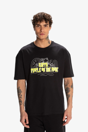 Kappa Logo Fred Erkek Siyah T-Shirt 321W7VW-005 - Kappa