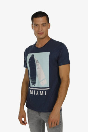 Superfly Men Tshırt Lacivert Erkek T-Shirt 22590-15 - Superfly
