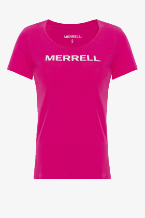 Merrell Logo F Kadın Pembe T-Shirt M21W003-073 - Merrell