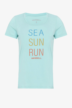 Merrell Motto F Kadın Mavi T-Shirt M21W004-18301 - Merrell