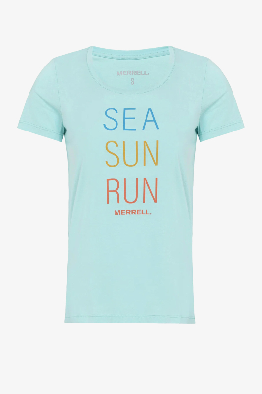 Merrell Motto F Kadın Mavi T-Shirt M21W004-18301 - 1