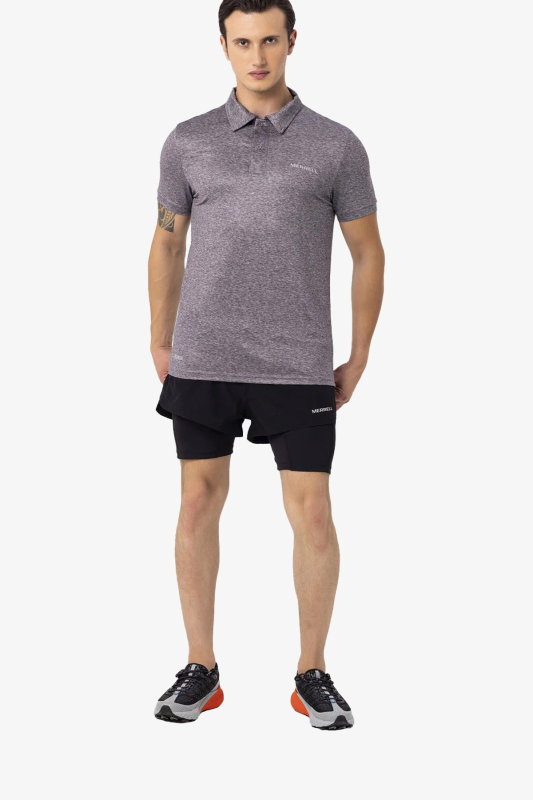 Merrell Pace M Polo Erkek Gri T-Shirt M4PACEM-2 - 1