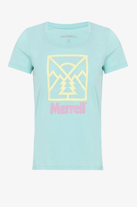 Merrell Scene F Kadın Mavi T-Shirt M21W006-18301 - 1