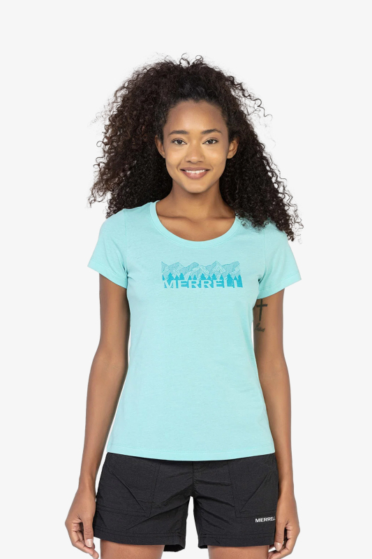 Merrell Tall Kadın Mavi T-Shirt M2TALLW-18301 - 1