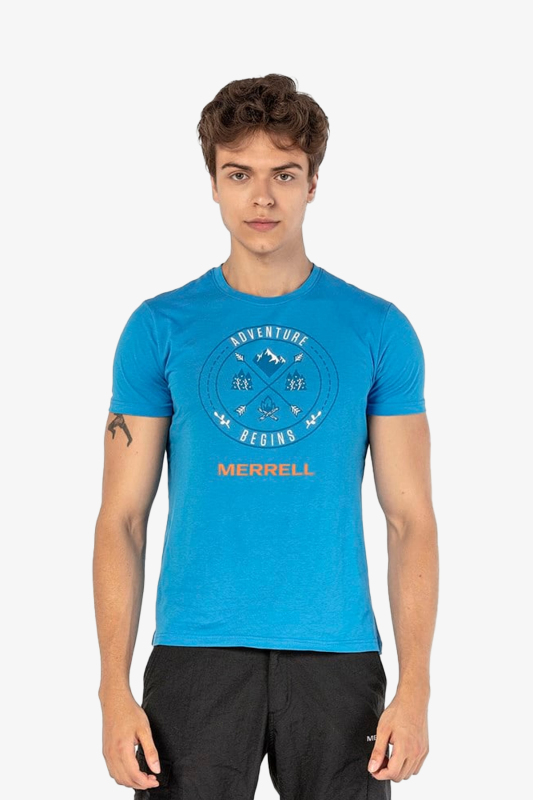 Merrell Term Erkek Mavi T-Shirt M2TERM-25349 - 1