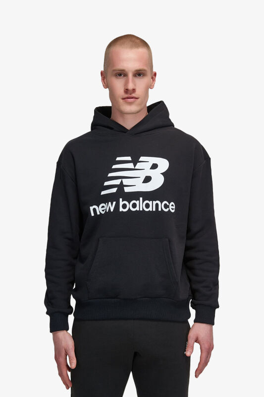 New Balance Lifestyle Erkek Siyah Sweatshirt MNH3333-BK - 1