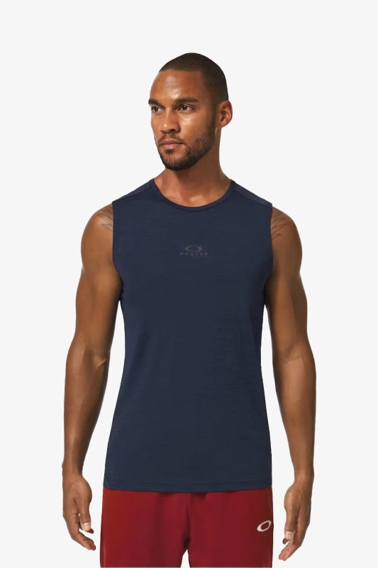 Oakley O Fıt Rc Sleeveless Erkek Mavi Atlet FOA403039-27231 - 1