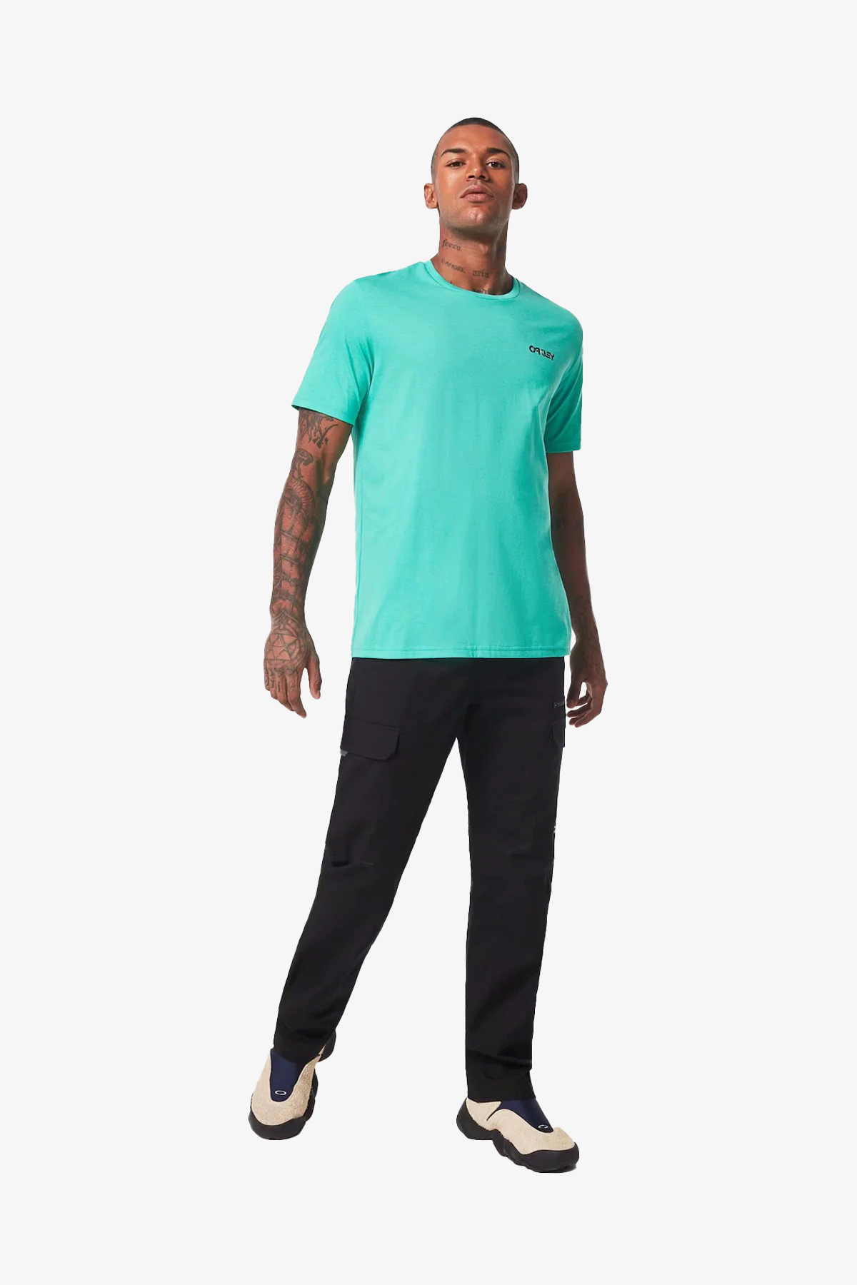 Oakley Ynood Bark Rc Erkek Yeşil T-Shirt FOA404424-29949