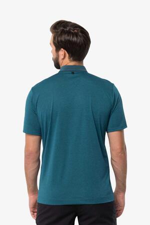 Jack Wolfskin Pack & Go Polo M Erkek Mavi T-Shirt 1808542-1278 - 2