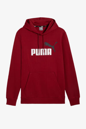 Puma Ess+ 2 Col Big Logo Hoodie Erkek Kırmızı Sweatshirt 58676412 - 1