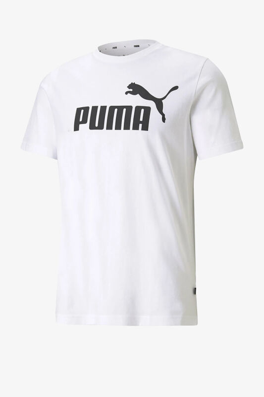 Puma ESS Logo Erkek Beyaz T-Shirt 58666602 - 3