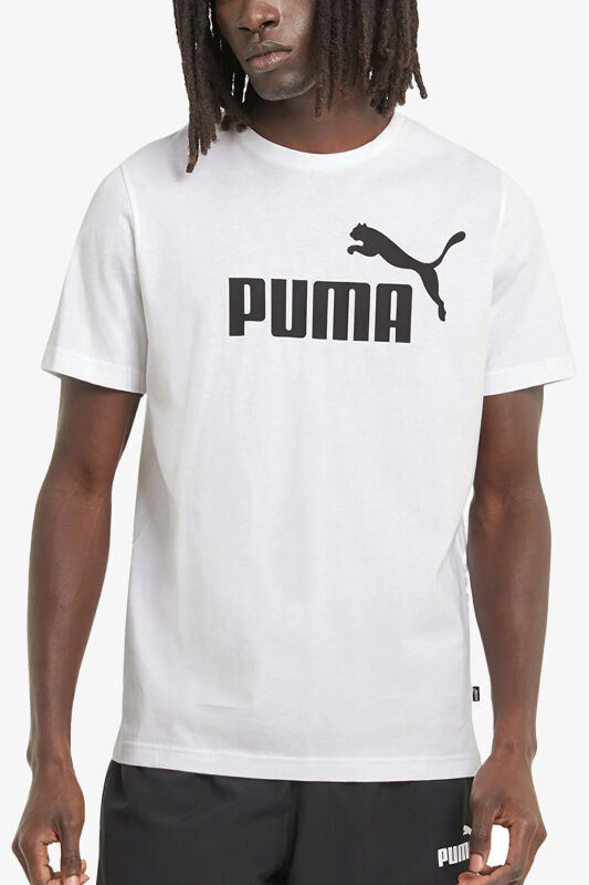 Puma ESS Logo Erkek Beyaz T-Shirt 58666602 - 1