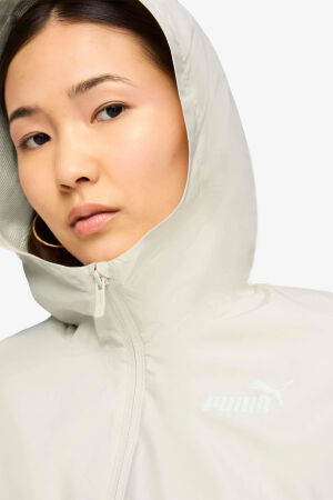 Puma Ess Solid Windbreaker Kadın Beyaz Rüzgarlık 84749480 - 2