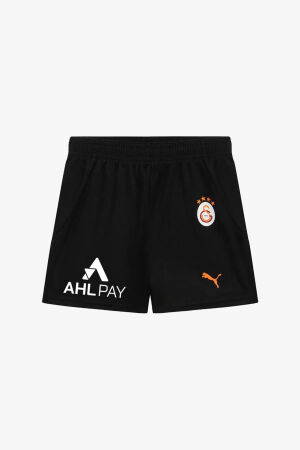 Puma Galatasaray S.K 24/25 Deplasman Çocuk Siyah Futbol Şortu 77967303 - Puma