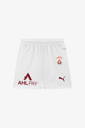 Puma Galatasaray S.K 24/25 Deplasman Çocuk Beyaz Futbol Şortu 77967302