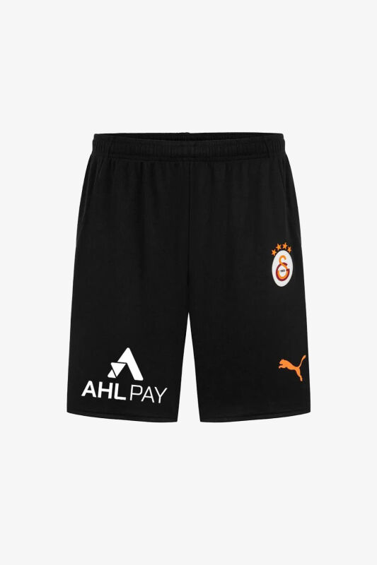 Puma Galatasaray S.K 24/25 İç Saha Erkek Siyah Futbol Şortu 77967403 - 1