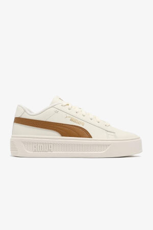 Puma Smash V3 Kadın Platform Krem Sneaker 39075812 