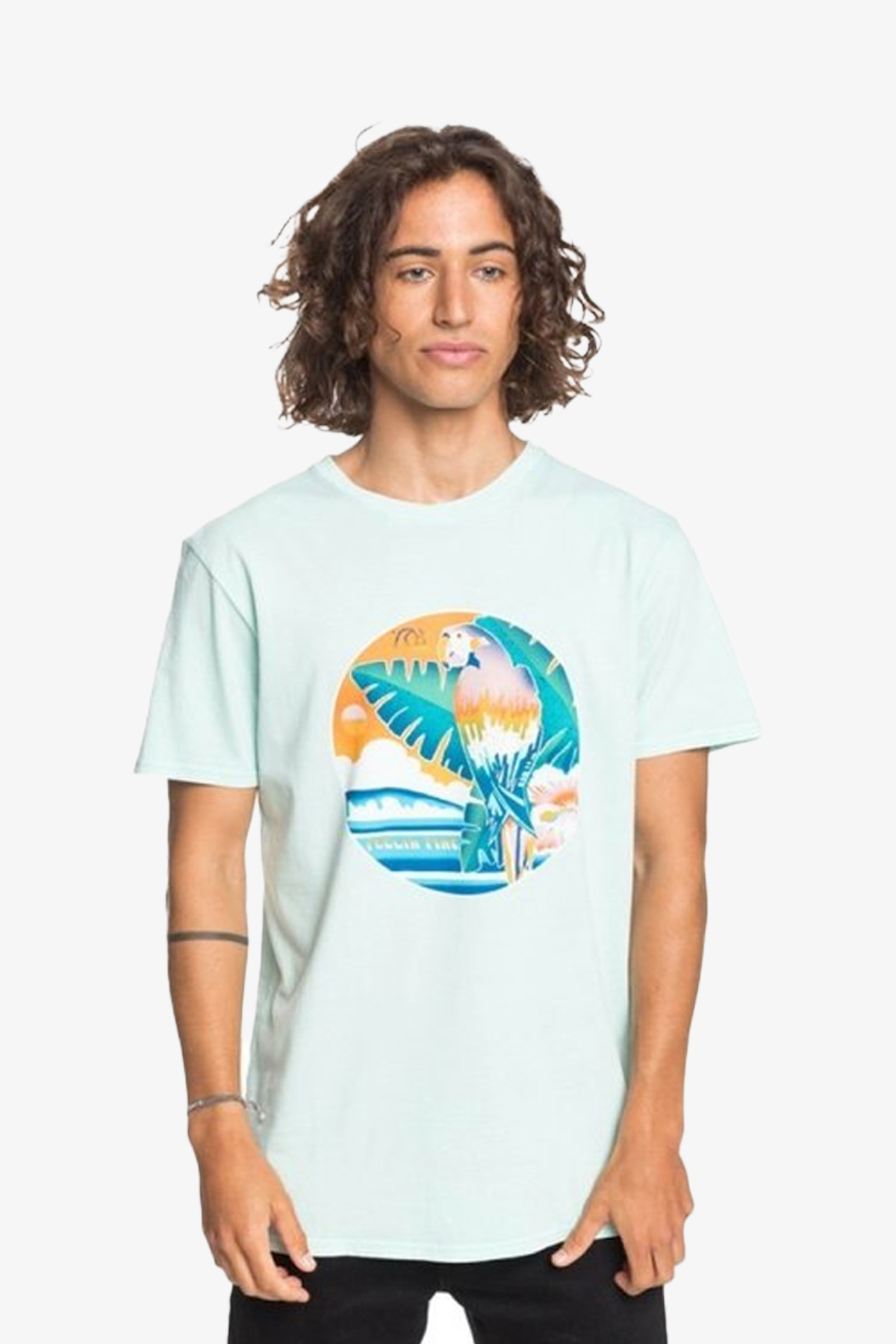 Quiksilver Abovethesunss Erkek Mavi T-Shirt EQYZT05799-GCZ0