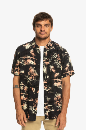 Quiksilver Aırflo Vıscose Erkek Siyah Gömlek EQYWT04475-KVJ6 - Quiksilver