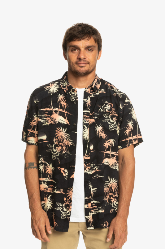 Quiksilver Aırflo Vıscose Erkek Siyah Gömlek EQYWT04475-KVJ6 - 1