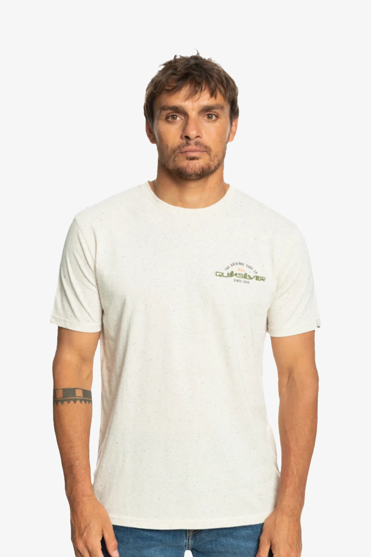 Quiksilver Archedtype Erkek Bej T-Shirt EQYZT07283-WDW0