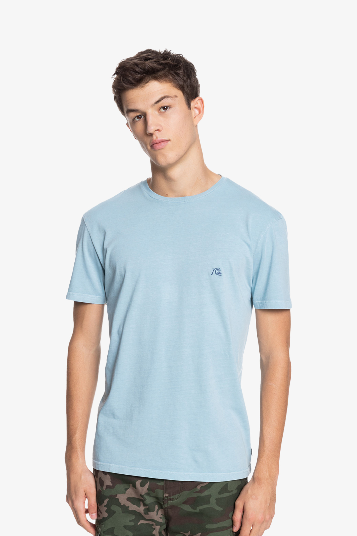 Quiksilver Basıc Bubble Embroıdery Erkek Mavi T-Shirt EQYZT06368-BLF0