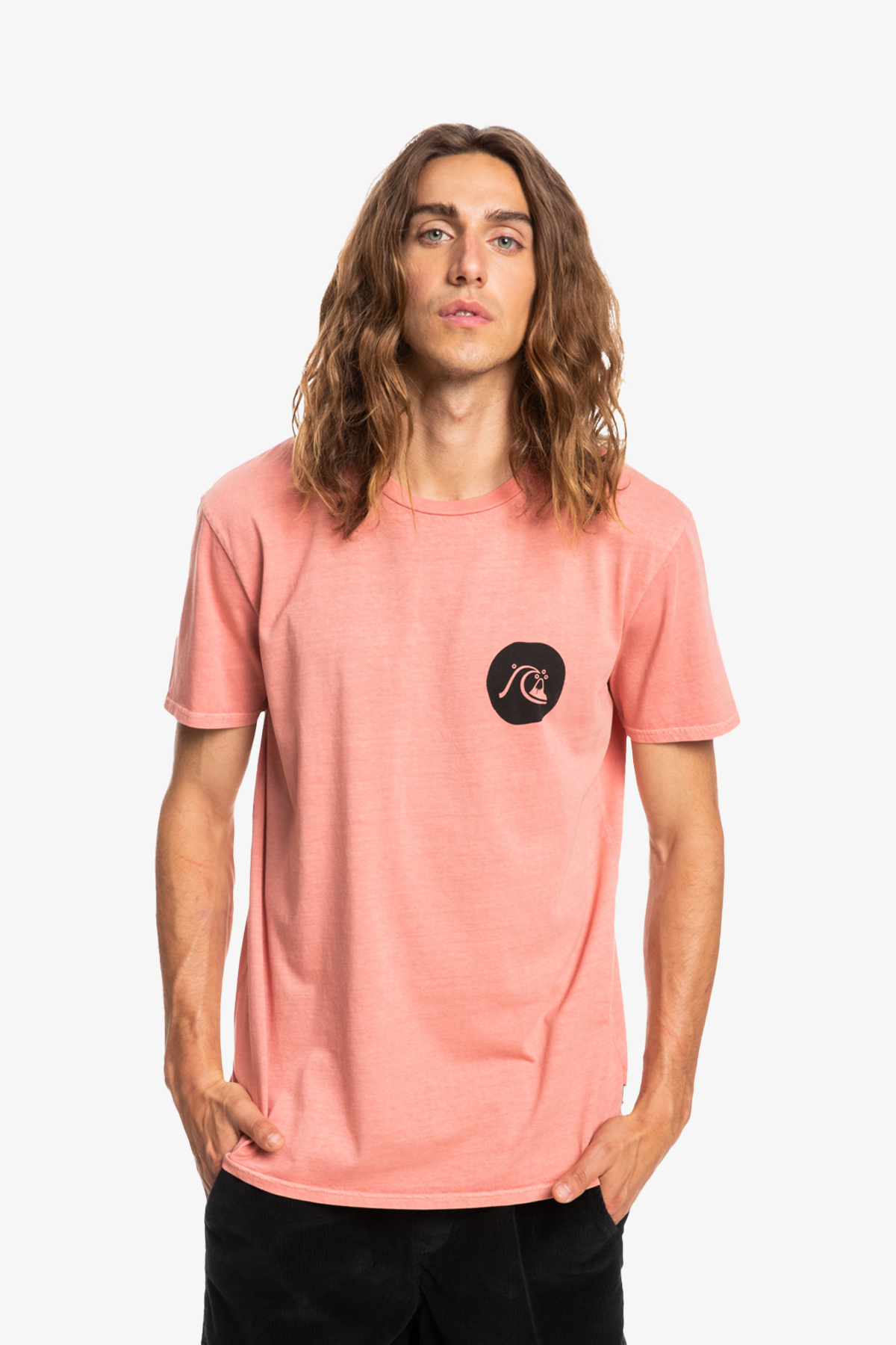 Quiksilver Be Stıll Erkek Pembe T-Shirt EQYZT06685-MHW0