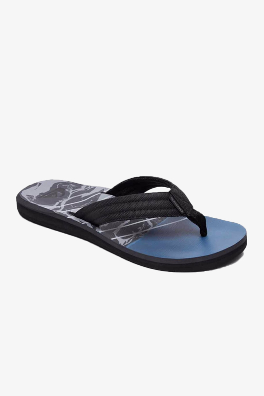 Quiksilver Carver Prınt Erkek Siyah Parmak Arası Terlik AQYL100559-17766 - 1