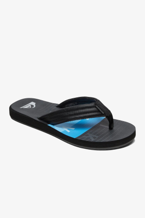Quiksilver Carver Prınt Erkek Siyah Parmak Arası Terlik AQYL100952-XKKB - Quiksilver