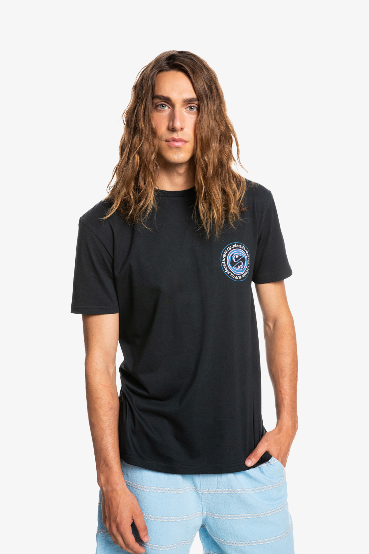 Quiksilver Cırcle Game Erkek Siyah T-Shirt EQYZT06665-KVJ0-BLACK