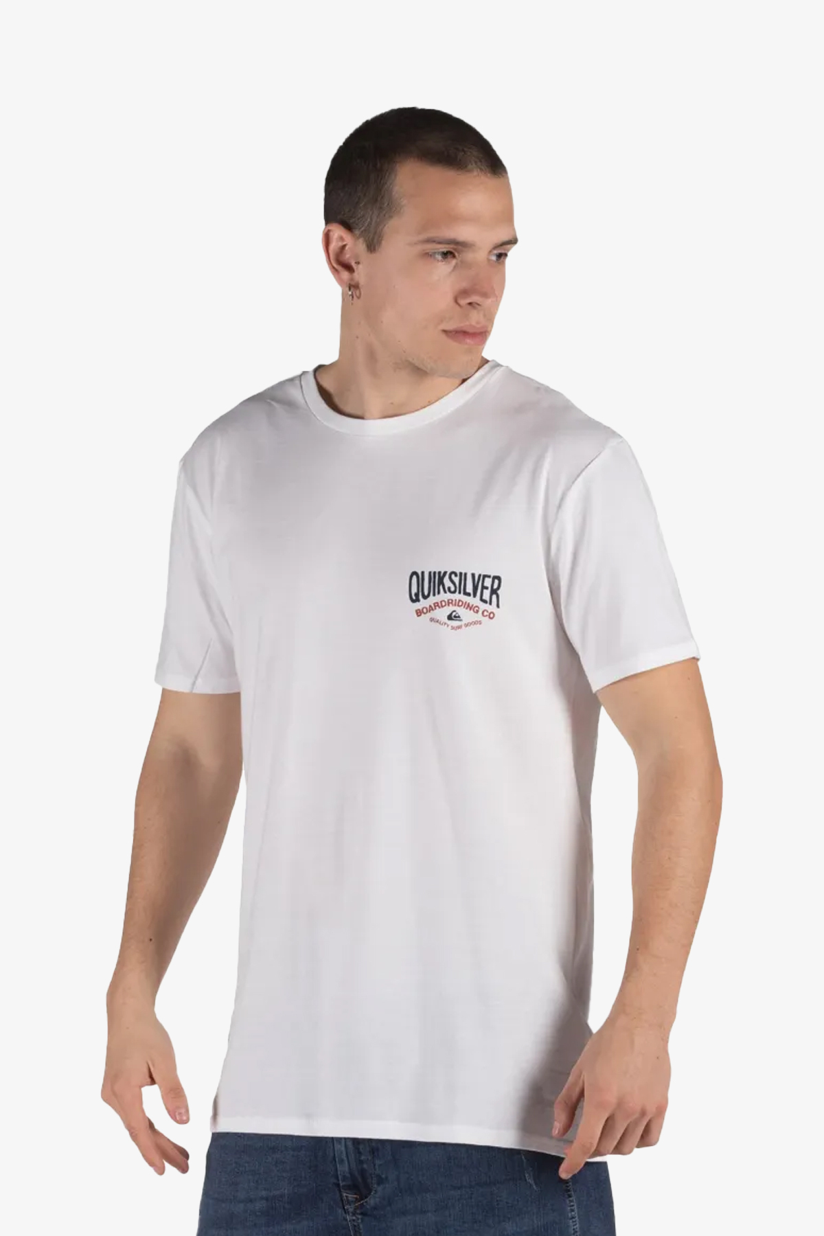 Quiksilver Cloudcornerss Erkek Beyaz T-Shirt EQYZT05772-WBB0