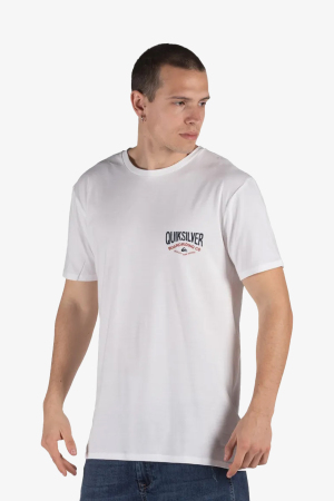 Quiksilver Cloudcornerss Erkek Beyaz T-Shirt EQYZT05772-WBB0 - 1