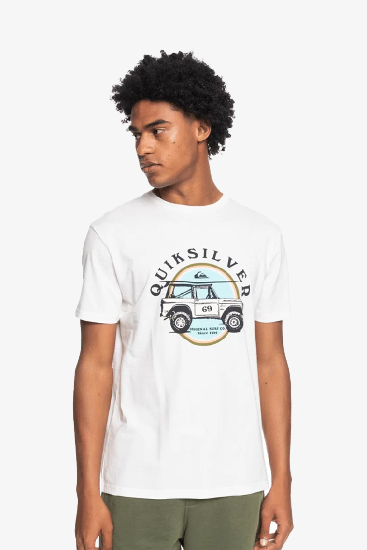 Quiksilver Coastal Grooves Erkek Beyaz T-Shirt EQYZT06707-WBK0